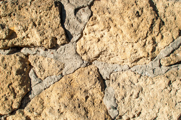 Texture of limestone wall