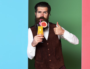 Fototapeta premium serious handsome bearded man