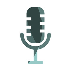 microphone retro isolated icon vector illustration design