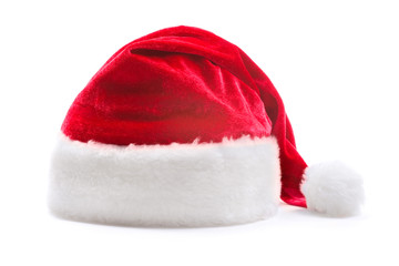 santa's hat isolated on white background
