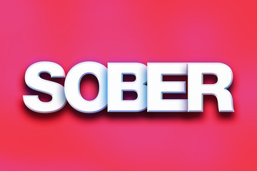 Sober Concept Colorful Word Art