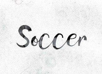 Soccer Concept Painted in Ink