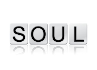 Soul Isolated Tiled Letters Concept and Theme