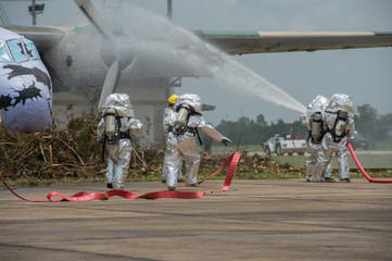 Fire departments & emergency response teams suited up with PPE t
