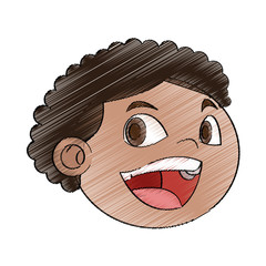 Boy cartoon icon. Kid childhood little and people theme. Isolated design. Vector illustration