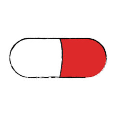 Protein supplement icon. Healthy bodybuilding nutrition and fitness theme. Isolated design. Vector illustration