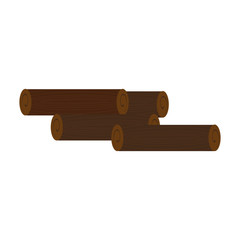 wooden trunk isolated icon vector illustration design