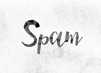 Spam Concept Painted in Ink