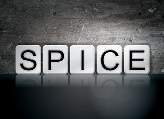 Spice Tiled Letters Concept and Theme