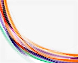 Glossy translucent wave vector template