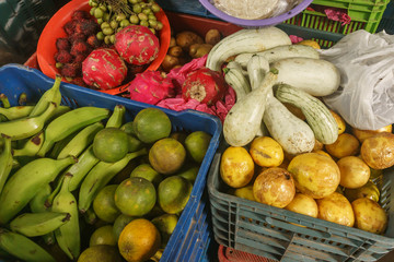 fruits on sell on market from Nicaragua