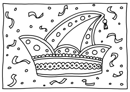 Ausmalbild Karneval