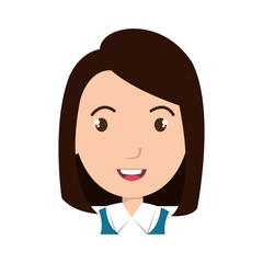 girl student character isolated icon vector illustration design