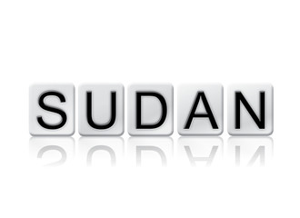 Sudan Isolated Tiled Letters Concept and Theme