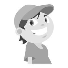 Boy cartoon icon. Kid childhood little and people theme. Isolated design. Vector illustration