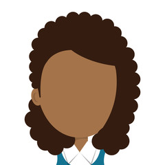 girl student character isolated icon vector illustration design