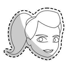 Woman cartoon icon. Girl female avatar person people and human theme. Isolated design. Vector illustration