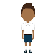 boy student character isolated icon vector illustration design