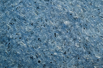 frozen water, the delicate texture of ice