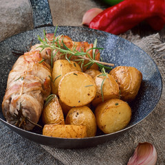 Roast pork with Fingerling Potatoes