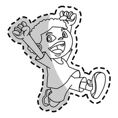 Boy cartoon icon. Kid childhood little and people theme. Isolated design. Vector illustration