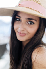 Cute female in a hat