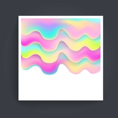 Abstract background holographic vector