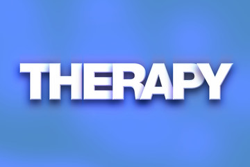 Therapy Concept Colorful Word Art