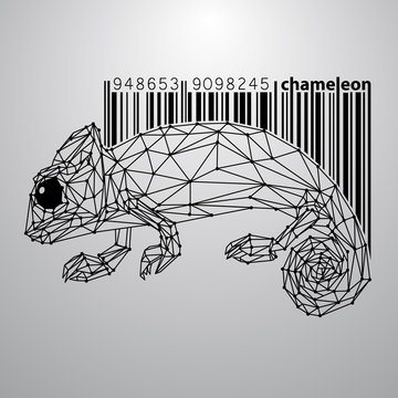Chameleon from triangles and barcode.
