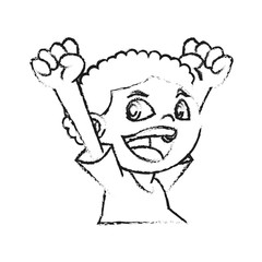 Boy cartoon icon. Kid childhood little and people theme. Isolated design. Vector illustration