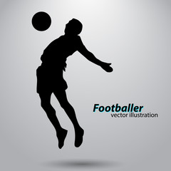 silhouette of a football player