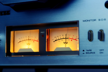 Stereo VU meter