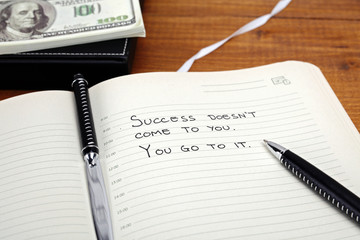 Inspirational quote for business and work motivation. Successful and leadership concept. © dream@do