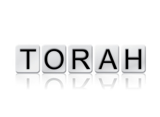 Torah Isolated Tiled Letters Concept and Theme