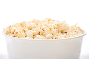 a large bucket of popcorn