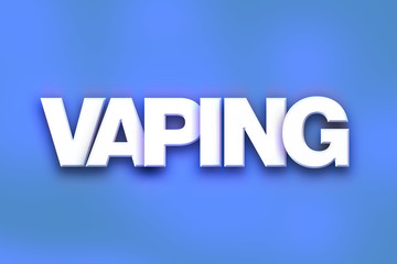 Vaping Concept Colorful Word Art