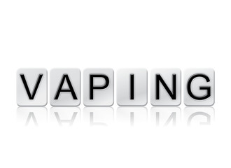 Vaping Isolated Tiled Letters Concept and Theme