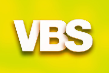 VBS Concept Colorful Word Art
