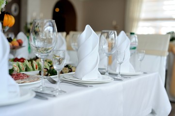 wedding banquet in restaurant