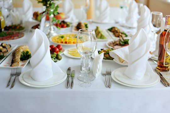 wedding banquet in restaurant