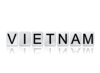 Vietnam Isolated Tiled Letters Concept and Theme