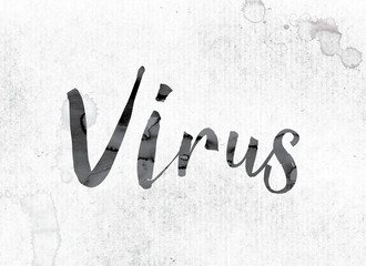 Virus Concept Painted in Ink
