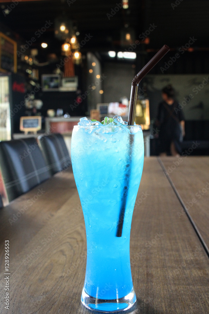 Canvas Prints blue drink