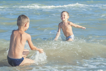 Happy  Children - two boys