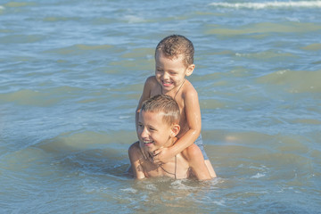 Fototapeta premium Happy Children - two boys