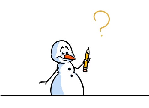 Christmas snowman character pencil cartoon illustration isolated image

