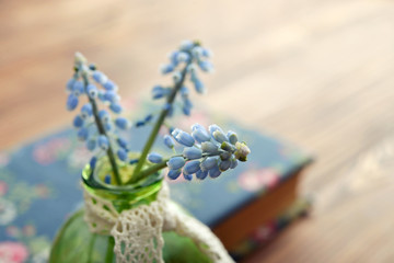 Bouquet of blue muscari