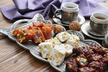  Turkish delight with tea