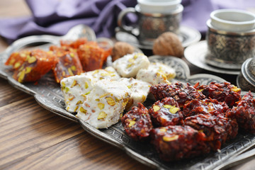  Turkish delight with tea