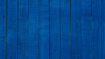 Fototapeta na wymiar texture of blue wooden planks